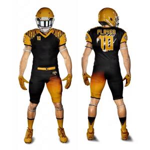 Vente en gros de maillots de football pour jeunes ensembles d'uniformes de football américain personnalisés à sublimation complète - Product Image 5