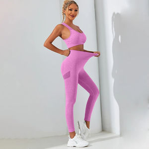 Traje de yoga Ropa de fitness Gimnasio Trajes deportivos Entrenamiento Ropa para correr Conjuntos de mallas para mujeres - Product Image 4