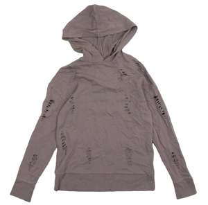 Sudadera con capucha desgastada vintage transpirable al por mayor para mujer 100% algodón Sudadera con capucha teñida lisa de gran tamaño de moda con patrón sólido - Product Image 6