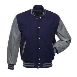 Chaqueta Universitaria de Cuero y Lana para Hombre de Alta Calidad, Nueva, Elegante, Duradera y Perfecta para Uso Casual, Estilo Deportivo, Chaqueta Universitaria - Product Image 1