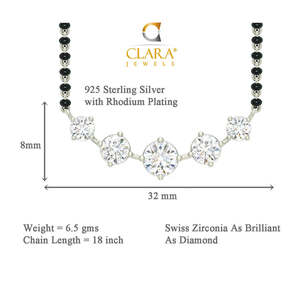 Mangalsutra de Plata Pura, Joyería Cultural Coleccionable, Regalo para Esposas - Product Image 4
