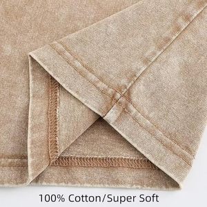 Camisetas de punto lavadas con ácido personalizadas Hombro caído Características transpirables de gran tamaño Stock formal Ropa a granel/mezcla de ropa Bale Ropa usada - Product Image 3