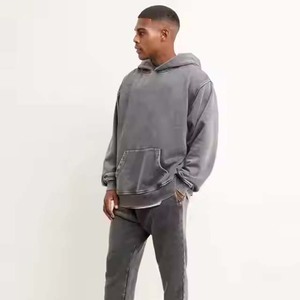 เสื้อมีฮู้ดแบบสวมศีรษะของผู้ชายโอเวอร์ไซส์ทรงโอเวอร์ไซส์ทันสมัยทันสมัยออกแบบได้ตามต้องการ - Product Image 6