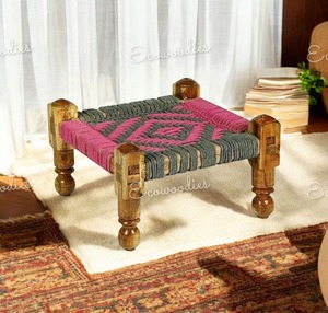 Nouveau tabouret Peeda en bois de conception minimaliste pour tabouret de pied de salon pour la Console d'incrustation d'os de bébés et d'enfants - Product Image 5