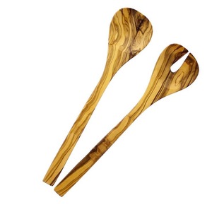 Precio al por mayor de fábrica Servidor de ensalada Mango de resina Herramienta de ensalada de madera Herramientas para servir Cubiertos de ensalada al mejor precio Vajilla Cubiertos - Product Image 5