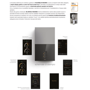 Chaudière à condensation Ferroli Bluehelix Maxima 28C ErP 28 kW pour système de chauffage domestique, compatible méthane ou GPL - Product Image 6