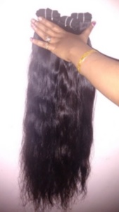 Vente en gros d'extensions de trame de cheveux humains indiens naturels bruts non traités Remy-Styles de vagues d'eau et de vagues profondes respectueux de l'environnement de qualité supérieure - Product Image 5
