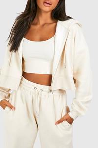 Modern Urban Design <b>Women</b> <b>Joggers</b> Set Cotton Sexy Crop Top &<b>Straight</b> <b>Leg</b> Trouser Breathable Utility Activewear Winter 2PCS Set - Product Image 4