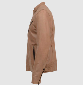 Peau de mouton noir vente chaude hommes vêtements en cuir véritable veste nouvelle mode hommes en cuir cuir moto veste - Product Image 5