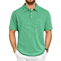 VN OEM Custom Twill Golf pour T-Shirt Sportif Col Rayures Imprimé Motif Tissé Dos Cou Tag Logo Bouton Anti-Rides Hommes