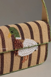 custom Women's Bohemian Style Cotton Boho Handmade Beaded Clutch Zipper Large Capacity Evening Shopping Shoulder <b>Messenger</b> <b>Bags</b> - Product Image 2