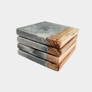 2024 écologique en bois antiadhésif naturel Acacia mangue tasse à thé sous-verres en gros bois thé caboteur pierre de STAR CRAFTS INDIA - Product Image 2