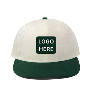 Casquette de golf bicolore anti-humidité en gros, casquette de performance à 6 panneaux avec logo personnalisé, fermeture snapback, sergé de coton, livraison rapide - Product Image 1