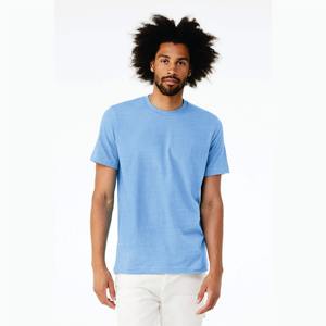 T-shirt confortable en tricot à col rond pour homme, uni, teinture unie, manches courtes, coupe classique, décontracté, à porter tous les jours, doux et léger - Product Image 4