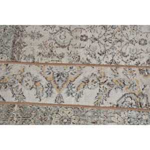 Petit tapis vintage 2,2x3,3 pi (66x101 cm), tapis turc brun style sud-ouest - Product Image 4