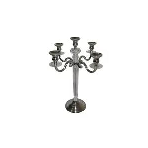 Luxury <b>Gold</b> Color Metal <b>Candelabra</b> Latest Wedding and Christmas Decoration Candle Stand - Product Image 3