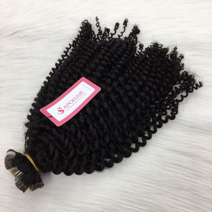 Venta al por mayor de alta calidad de doble dibujado 24 pulgadas vietnamita Remy extensiones de cabello profundo rizado negro máquina de doble trama cinta de pelo - Product Image 1