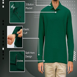 Men's Casual Short <b>Sleeve</b> for Polo Shirt Quick Dry Muscle Fit Solid Pattern <b>Long</b> <b>Golf</b> for POLO T-Shirt uploaded by Dress Sports - Product Image 5