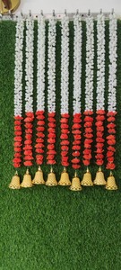 Mogra Rose Bell String Flower Garland Floral Boda Decoración Diwali Festival Evento Cuna Ceremonia Navidad Nueva Idea de Decoración - Product Image 5