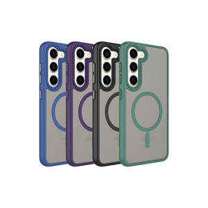 Coque de protection antichoc en silicone PC mat premium compatible MagSafe pour Samsung Galaxy S23 avec chargement sans fil - Product Image 2