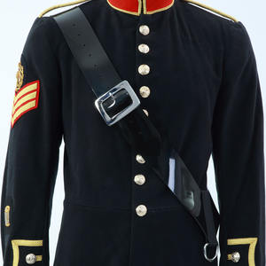 Sangle de batterie noire brillante - Product Image 1