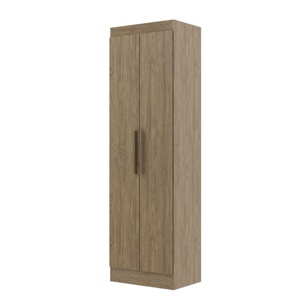 Armario de Estilo Moderno NUEVO QUARTZO de 2 Puertas / Zapatero, Mueble para Dormitorio, Aglomerado de Madera, Color Madera, Diseño Brasileño, Cerámica - Product Image 2