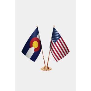 Custom <b>Flag</b> Set with Digital Printing Aluminum <b>Pole</b> Satin Plastic or Polyester <b>Flags</b> - Product Image 2