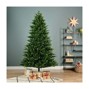 Decorated 5FT 6FT 10FT PE PVC Artificial Snow <b>Christmas</b> <b>Tree</b> with <b>Standing</b> Base LED Lights Over 2000 Premium Flocked - Product Image 6