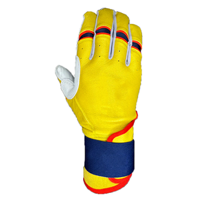 Gants de frappe de baseball et de softball en cuir rouge et rose respirant de qualité supérieure - Product Image 5