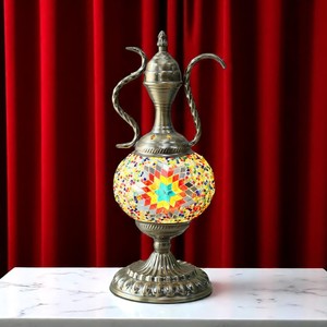 Lampe de table artisanale Mouzaik design d'inspiration marocaine économe en énergie personnalisable - Product Image 2