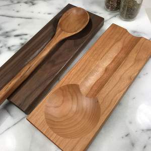 Cucharas de madera maciza para cocinar, utensilio de cocina antiadherente, cucharas de madera, juego de utensilios de cocina, utensilios de madera de teca natural para cocinar - Product Image 3