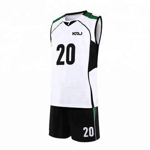 Uniforme de volley-ball unisexe personnalisable et respirant, fabriqué avec un matériau anti-humidité qui garde au frais et au sec pendant les matchs - Product Image 1