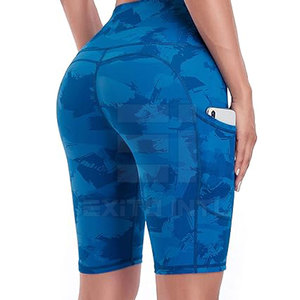 Seamless Scrunch Butt Biker Shorts Women High Waist Squat Proof Camo Yoga Gym Leggings <b>Tummy</b> <b>Control</b> Activewear 2026 OEM Custom - Product Image 2