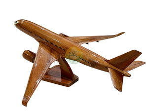 Modèle d'avion civil en bois Airbus 350, échelle, artisanat en bois, provenant d'une usine au Vietnam/Modèle d'avion en bois massif A380, fabriqué au Vietnam - Product Image 2