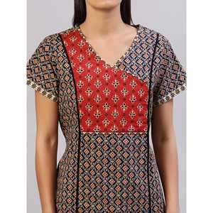 Camisón Largo Evolve para Mujer, 100% Algodón, Súper Suave, Estampado Informal, Ropa de Dormir para Damas - Product Image 1