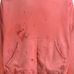 Venta al por mayor 2025 Distress Paint Hoodie Acid Wash Heavyweight Sun Faded Hoodie Men Cotton French Terry Oversized Men's Hoodies - Product Image 6