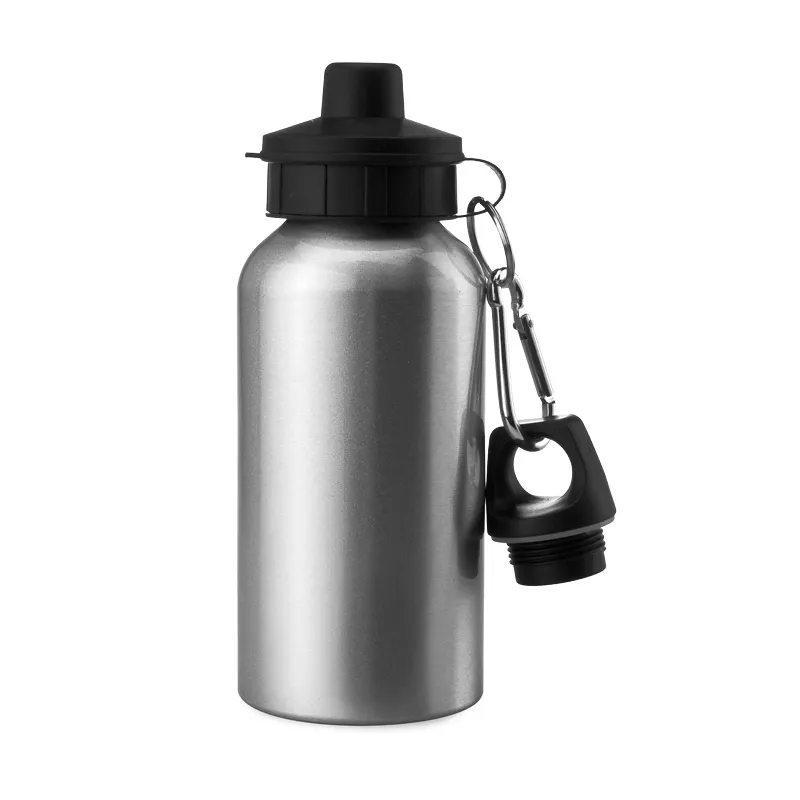 AIDARY kleine Aluminium-Flasche mit Rundum Sublimations-Sport-Wasserflasche mit zwei Deckeln