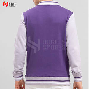 Venta caliente por encargo 100% algodón hombres Letterman chaqueta Stand Collar con logotipo personalizado precio razonable abrigo de invierno - Product Image 3