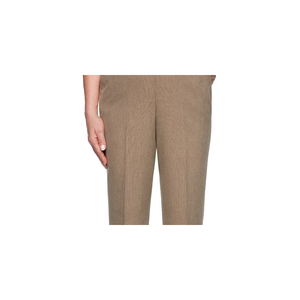 Pantaloni Alfred Dunner da donna, marroni, a gamba dritta, taglia 24X4.5, vita alta, modello classico a matita, antipiega, traspiranti, effetto stropicciato - Product Image 2