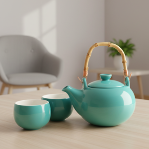 Ensemble de théière en porcelaine durable de qualité supérieure 3460982SETB-0.5, design nordique, 500 ml - Product Image 3