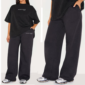 PARFAIT MARRON JAMBE DROITE COUTURE DÉTAILLÉE PANTALONS DE SURVÊTEMENT UNISEXE ZIPPER SWEATSHIRT CASUAL WEAR JOGGERS SET LOGO PERSONNALISÉ - Product Image 4