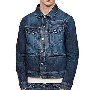 Veste en jean d'hiver pour homme de la meilleure qualité, toutes les couleurs et tailles, avec col rabattu, manches longues, vêtements pour homme - Product Image 5