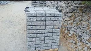 Pavés en granit gris indien 10x10 cm, surface flammée, bord scié, pavés pour allées, parking, décoration en pierre, 5 ans et plus - Product Image 6