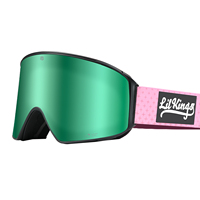 OEM ODM Personnalisé LILKINGS L1 Lunettes de ski magnétiques interchangeables anti-buée avec revêtement Iridium UV400 et monture en PU pour snowboard