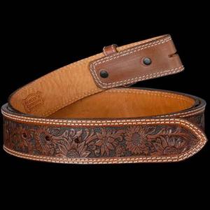 Ceinture en cuir Molly's Custom Silver Stitched Virginia Sunflower - Product Image 1