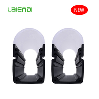 Couverture de lentille LED en polymère co-extrudé à double couche personnalisée Laiendi pour luminaires linéaires, diffuseur optique pour une distribution uniforme de la lumière