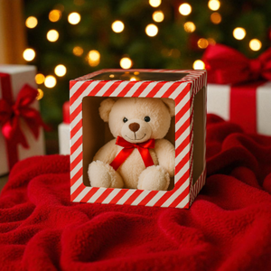 Boîte de papier cadeau de Noël écologique avec fenêtre transparente pour jouets et emballage de vacances - Product Image 5