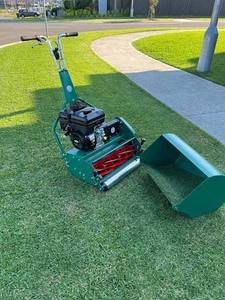 New and Used <b>Walk</b> Behind Petrol Reel Lawn Mower 6 Blade Cylinder Grass Cutting <b>Machine</b> for Parks Sports Fields and Landscaping - Product Image 5