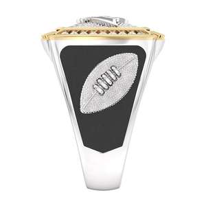 Anillo de Aleación del Campeonato de los Carolina Panthers, Totalmente Personalizado, Moda Masculina, Dos Tonos, Personalizado, Escuela Secundaria, Universidad, Clase, Moissanita - Product Image 4