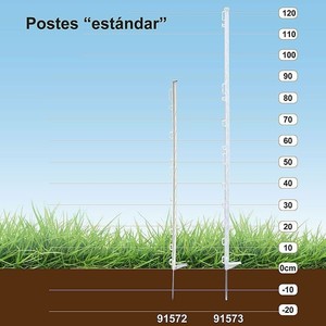 Poteau en plastique standard 1,38 m (10 unités) - Product Image 2